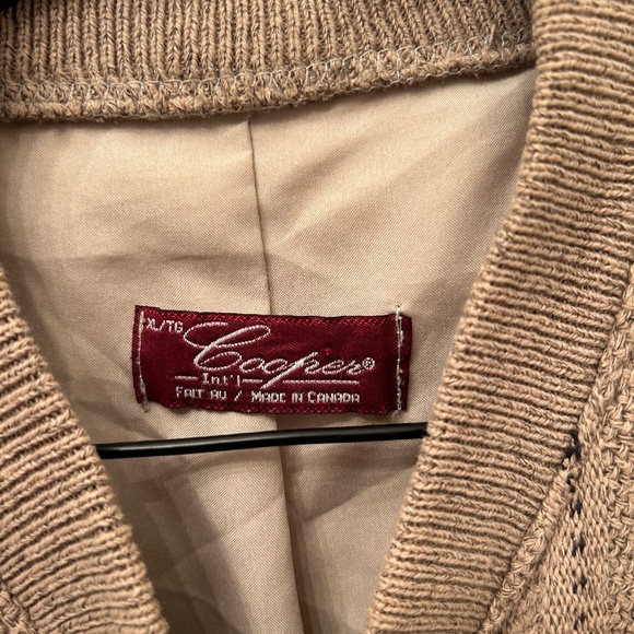 ✨ 2/$30 ✨ Beige Vintage Cooper Jacket Size XL - Picture 6 of 7